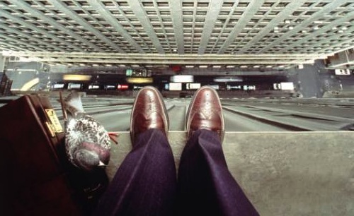 Businessman on the ledge 1996